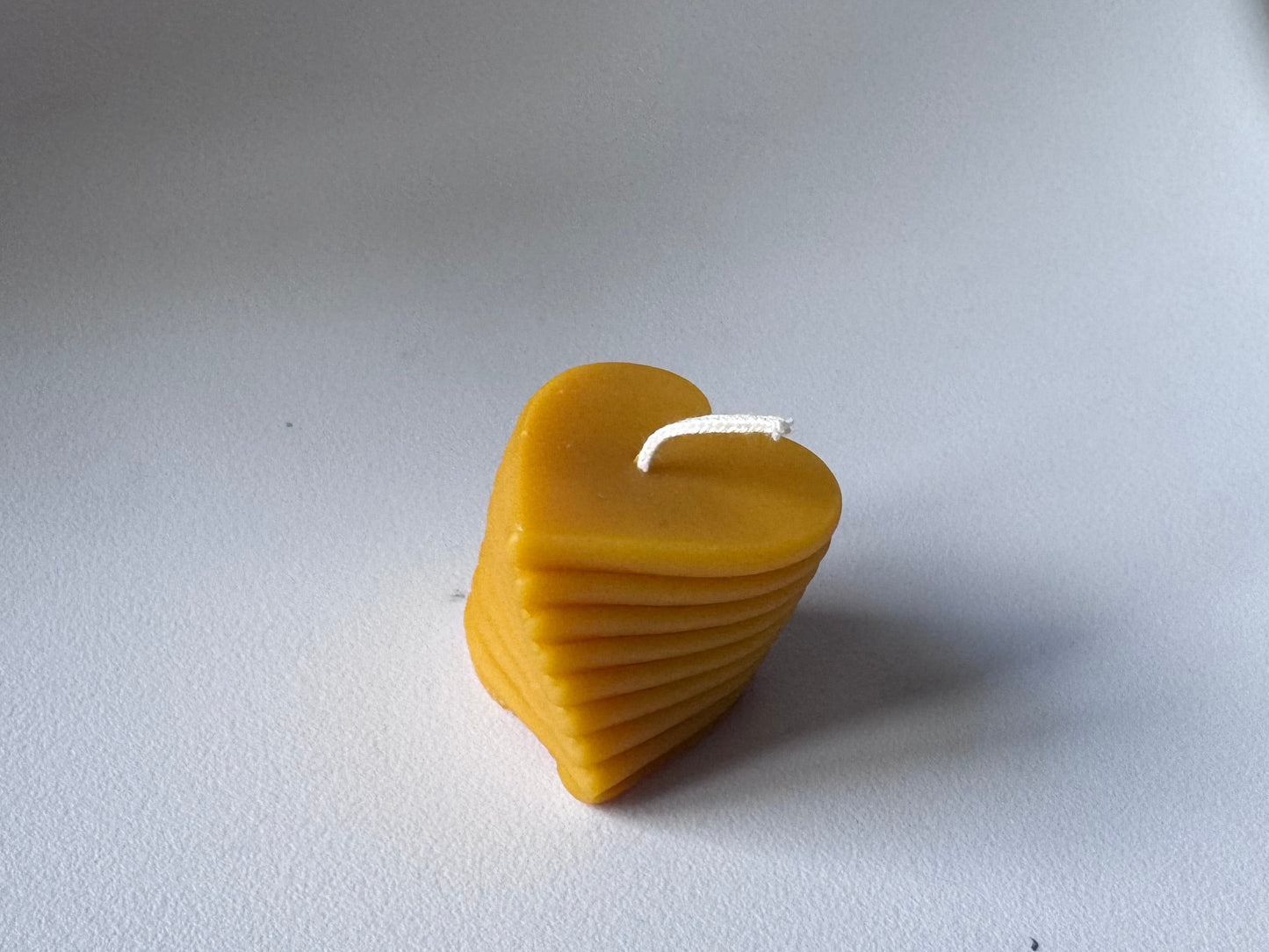 Heart Beeswax Candle