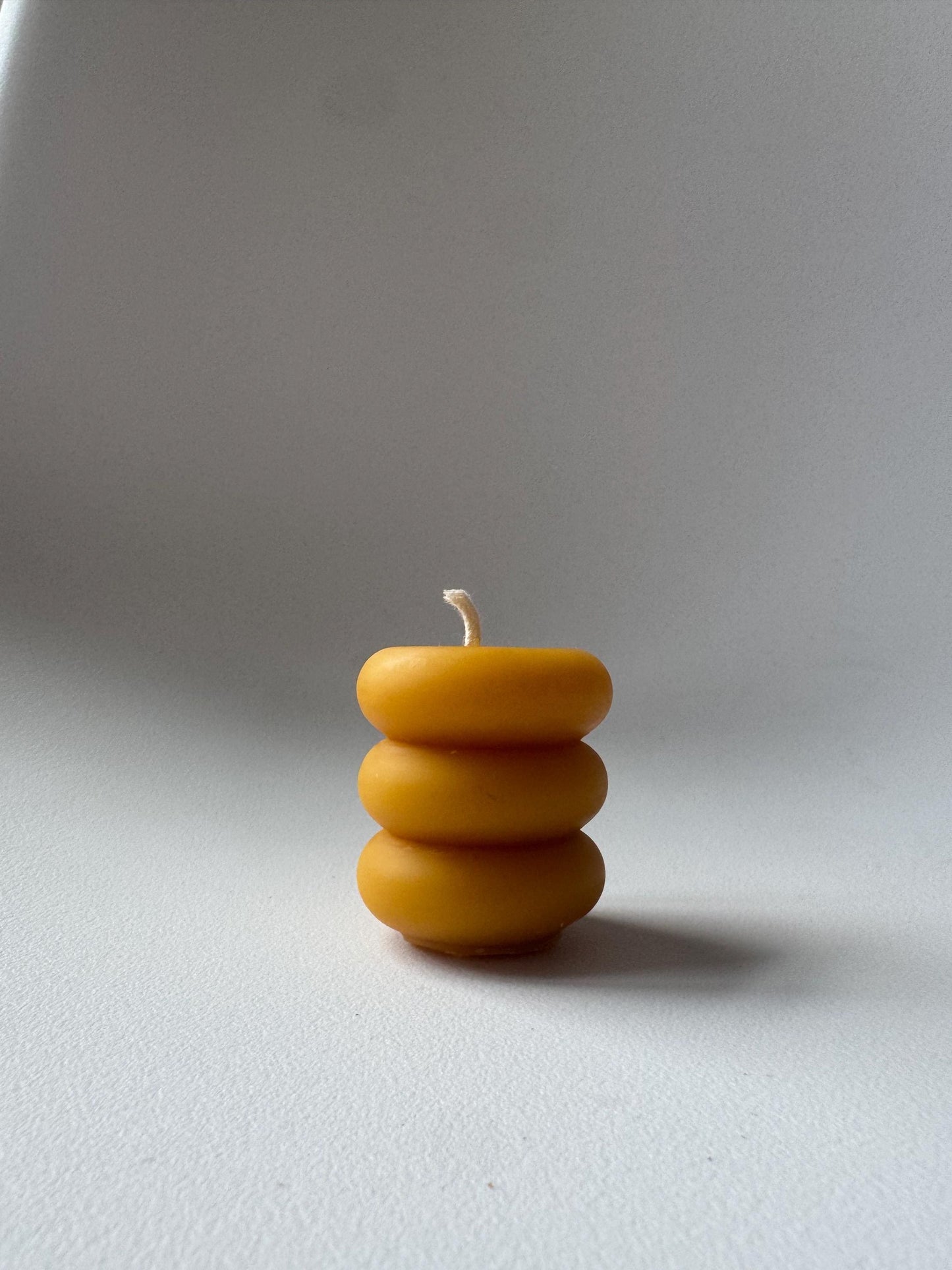 Rounded Pillar Beeswax Candle